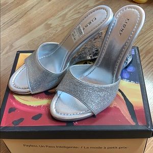 Fioni Silver Light up Sandal/wedge